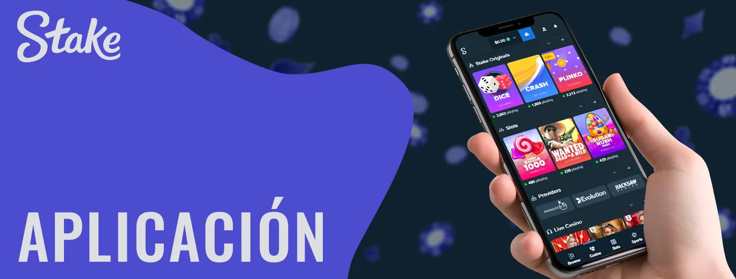 Aplicación móvil del casino en línea Stake